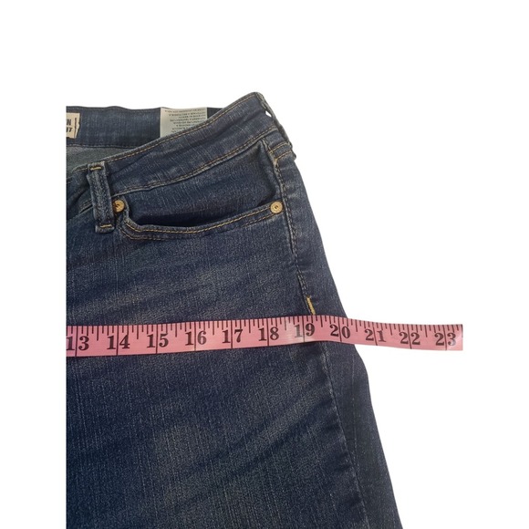 Levis Modern Straight Denim Jeans Womens 32X34 Blue Dark Wash Mid Rise Work Wear - Picture 10 of 13